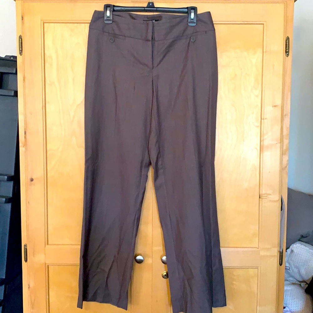 Apt 9 Brown pen-stripe slacks